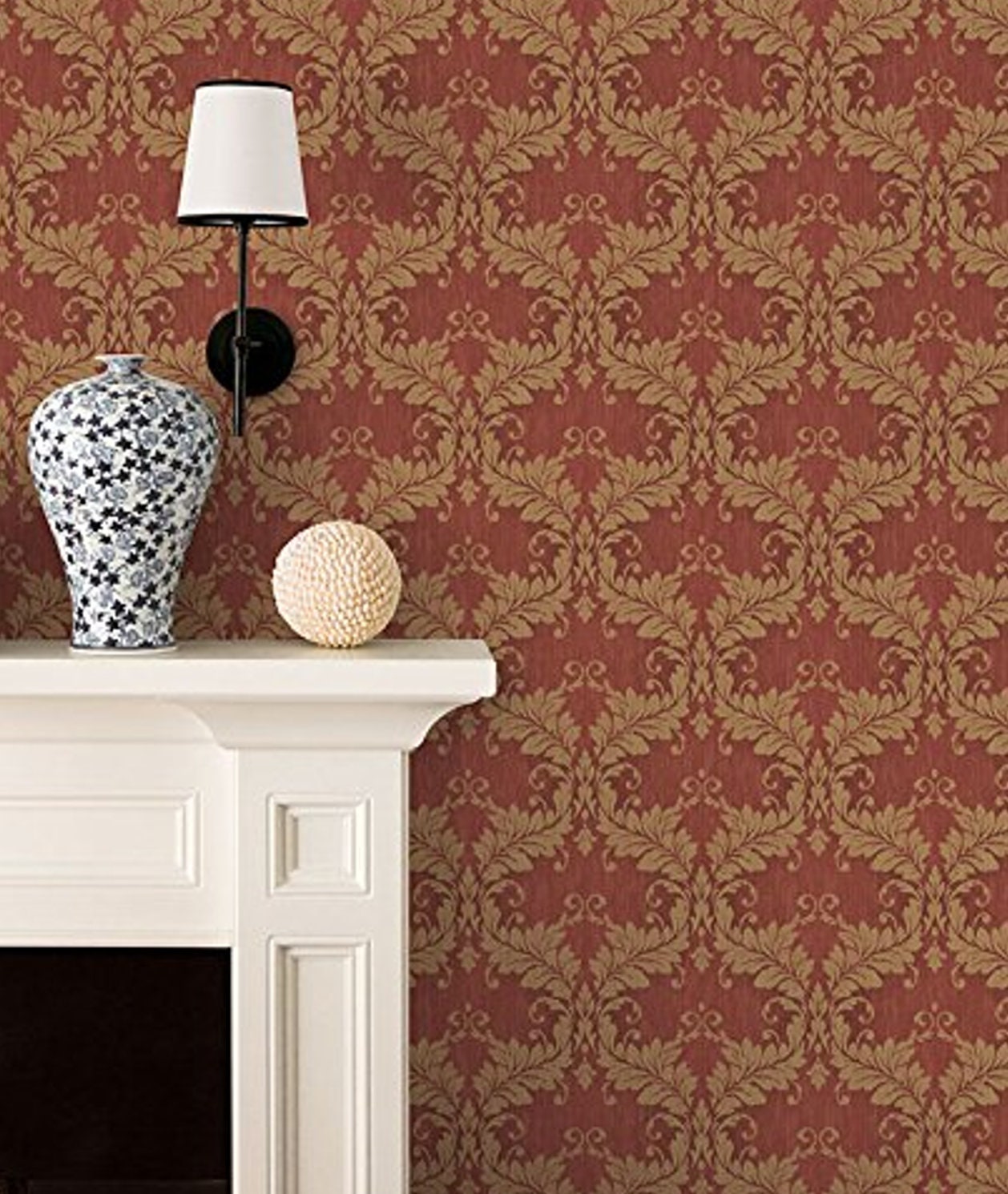 Red And Gold Victorian Wallpaper