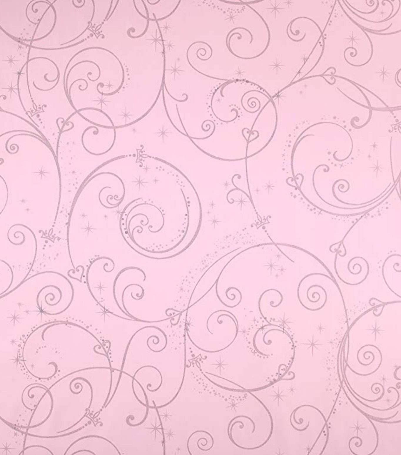 Fine Decor Kyla Pink Glitter Pink Wallpaper Sample