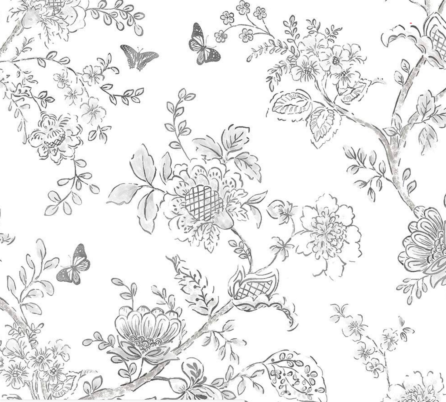 Black and white dainty floral seamless pattern background for wallpaper or  fabric design in square format Stock Vector Image  Art  Alamy