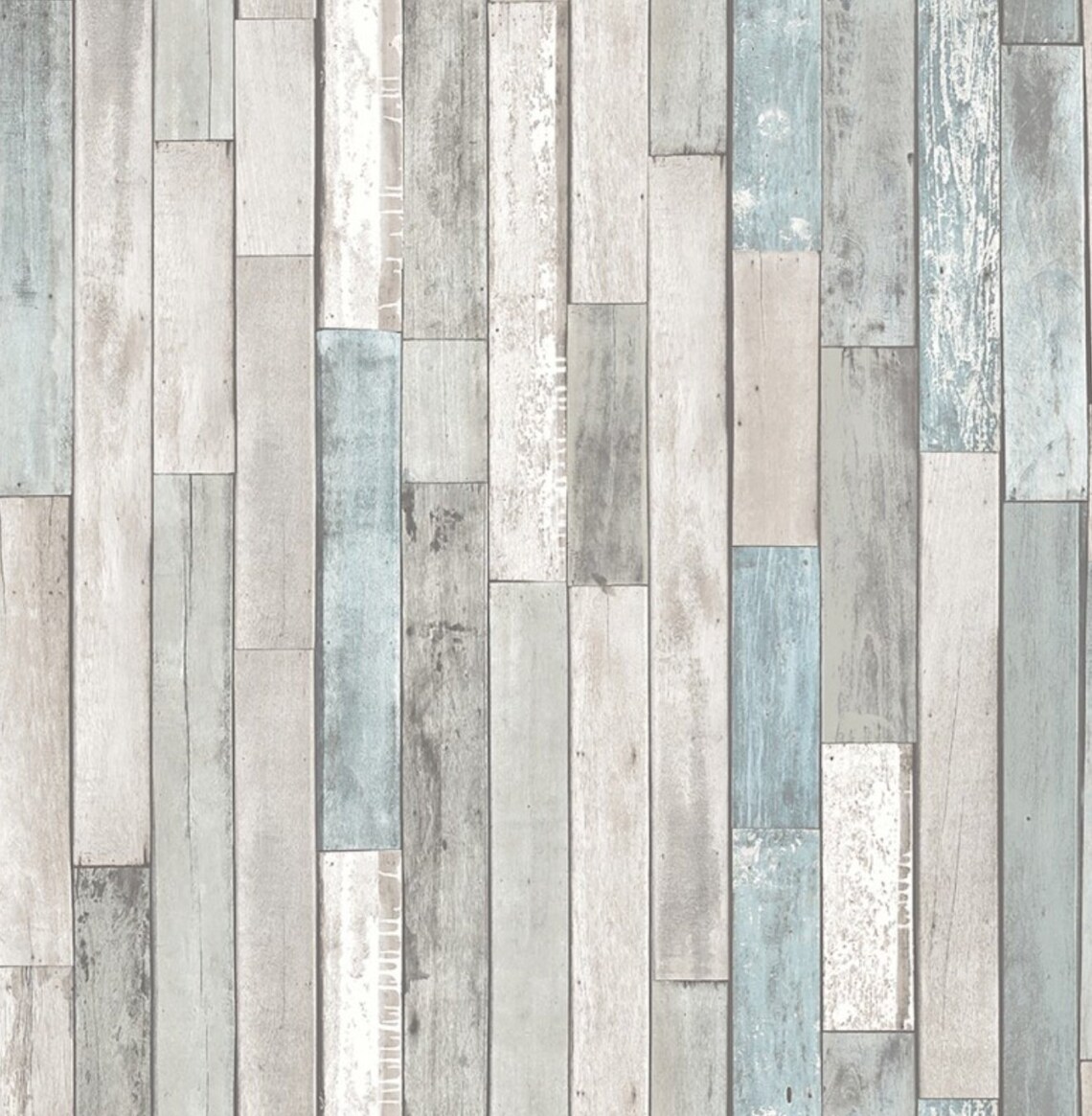 Pale Blue Gray Shiplap Wallpaper Rustic Coastal Cottage - Etsy Canada