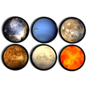 Outer Space Planet Themed Furniture Drawer Knobs, Solar System Cabinet Pull Handle, Unique Decorative Hardware 115J6