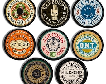 Vintage Nähgarnrolle Knäufe, Näherin Studio Knäufe, Schrankknauf Knäufe, Knäufe 816G25 #1 .