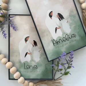 Personalized Young Woman with Christ Digital Art
