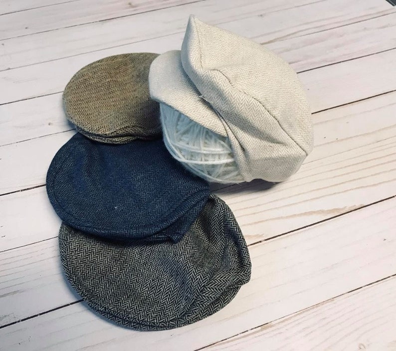 baby flat cap grey