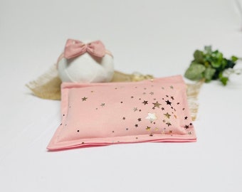 Newborn Pink Star layering set, pink star pillow, newborn headband, newborn photo props, hypoallergenic pillow, newborn baby photo props