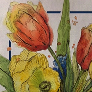 Tulips Birthday Greeting Card