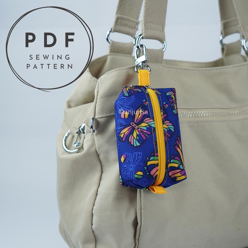 Cuby Pouch Sewing Pattern – Mini Boxy Zipper Keychain (PDF Pattern) - Etsy