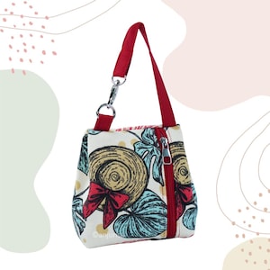 Kinan Pouch Sewing Pattern: Standing Zipper Pouch / Mini Handbag Style (Beginner Friendly, 3 Sizes)