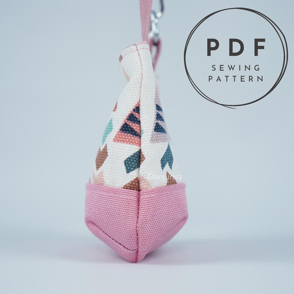 Totie Pouch Sewing Pattern: Mini Tote Keychain, Beginner-friendly