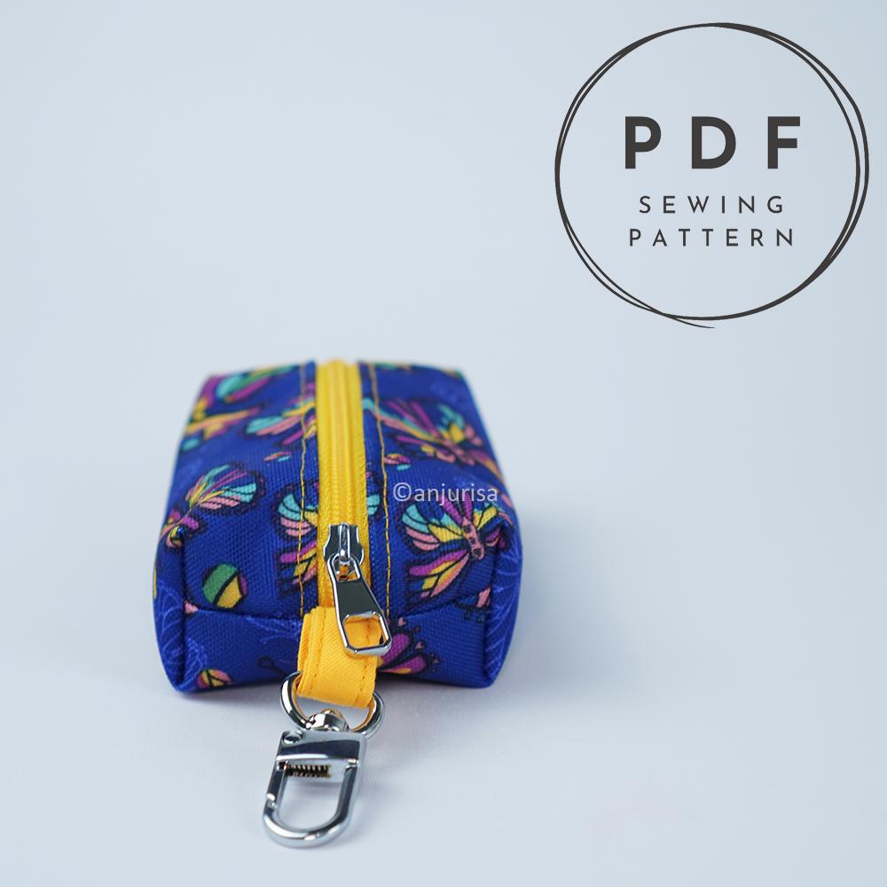 Cuby Pouch Sewing Pattern – Mini Boxy Zipper Keychain (PDF Pattern) - Etsy
