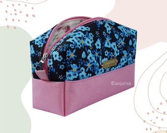 Boxy Duo Pouch Sewing Pattern to Make a Two Tone Pouch with Professional Results