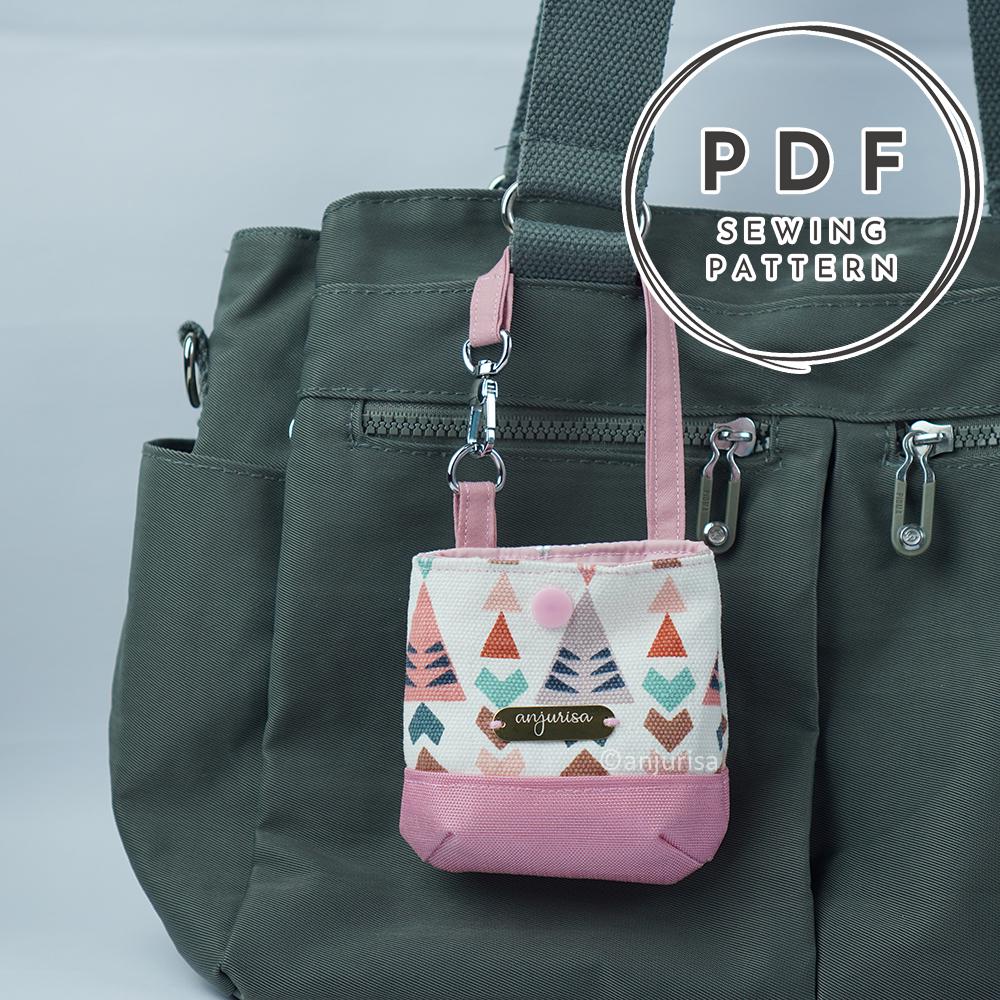 Totie Pouch Sewing Pattern: Mini Tote Keychain, Beginner-friendly