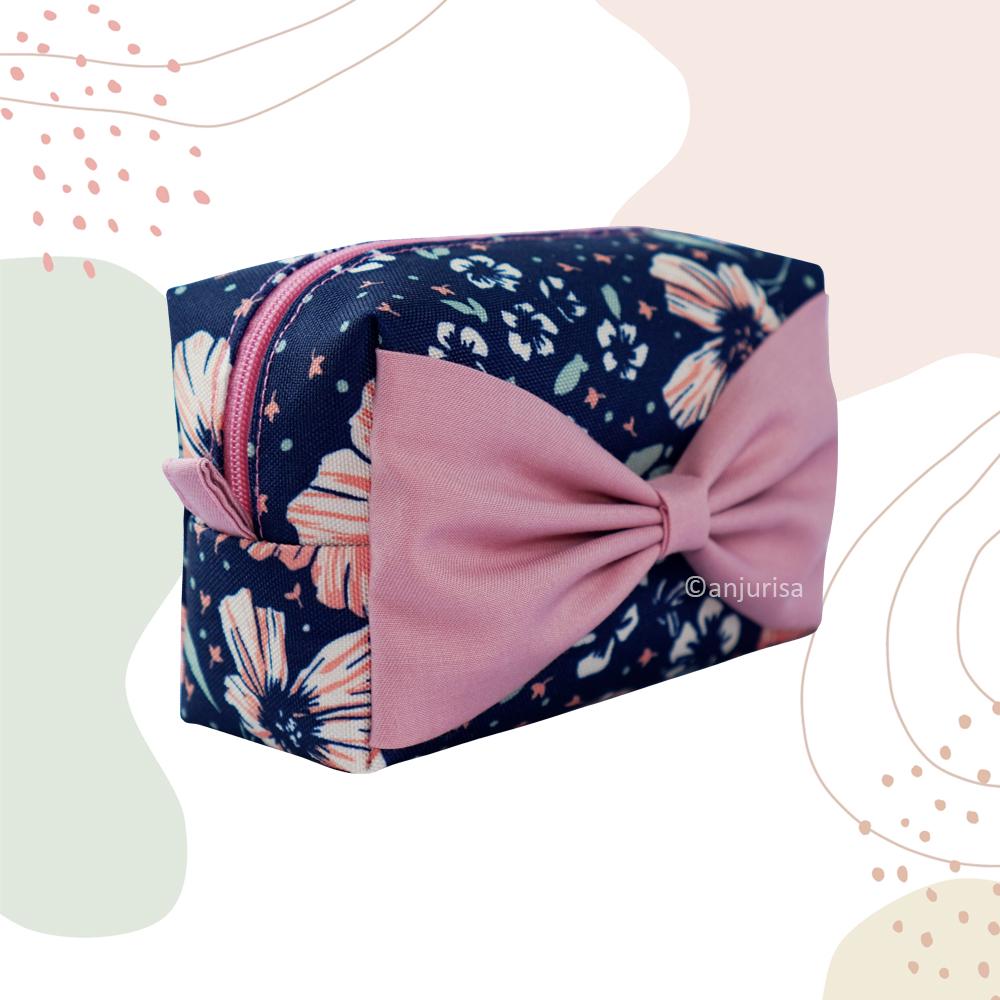 Make-up-Tasche Für Lehrer – Design Mit Schleife & Punkten, 25,4 X 19,1 Cm, Wasserdicht