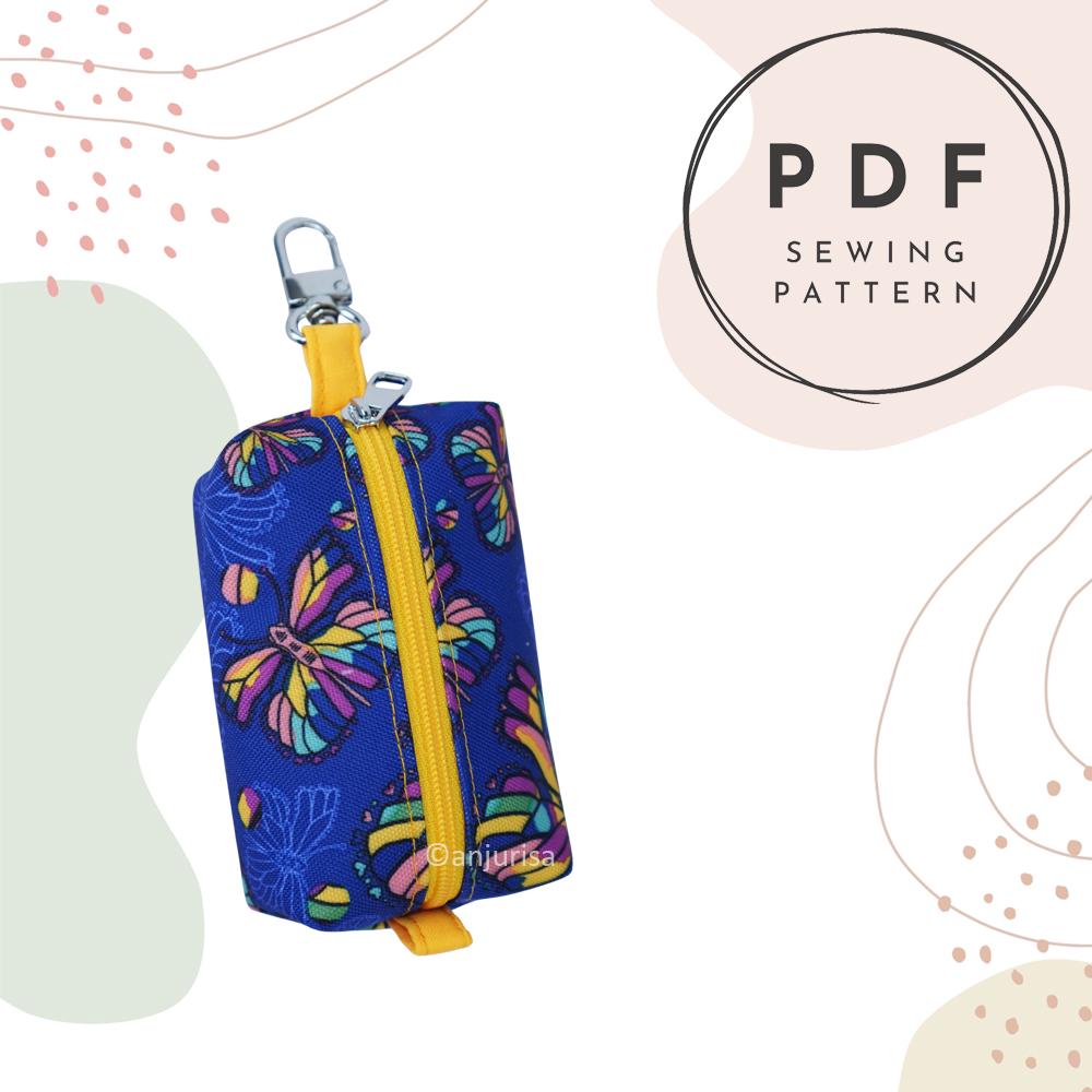 Cuby Pouch Sewing Pattern – Mini Boxy Zipper Keychain (PDF Pattern) - Etsy