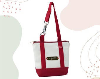 Patrón de costura para la bolsa Cara: bolsa compacta con cremallera y correas