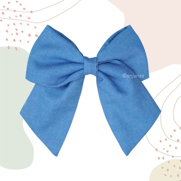 Solo Sailor Bow Sewing Pattern - The Ultimate Hair Bow Sewing Guide - Instant Download Premium PDF Pattern Collection DIY Hair Bow Template