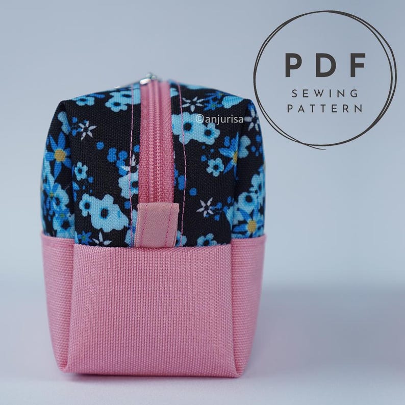 Boxy Duo Pouch Sewing Pattern to Make a Two Tone Pouch With ...