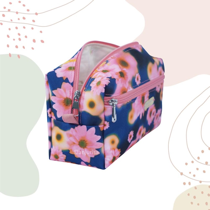 Gemi Boxy Pouch DIY Sewing Guide - Step-by-Step Templates for Boxy Dual-Zipper Pouches image 1