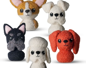 In the Doghouse 1 Felted Knitting Amigurumi Dog Pattern