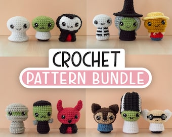 Halloween Crochet Amigurumi Patterns: Monster Bundle (PDF Download)