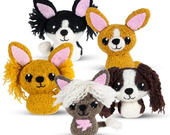 In the Doghouse 2 Felted Knitting Amigurumi Dog Pattern