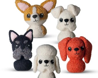 In the Doghouse 1 Felted Knitting Amigurumi Dog Pattern