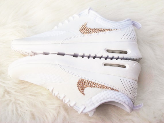 nike air max thea white gold