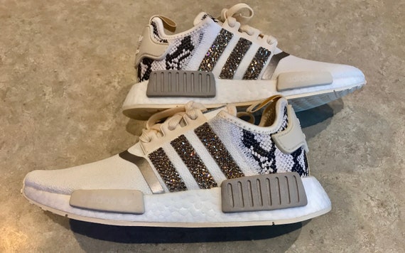 women's adidas nmd r1 casual shoes snakeskin