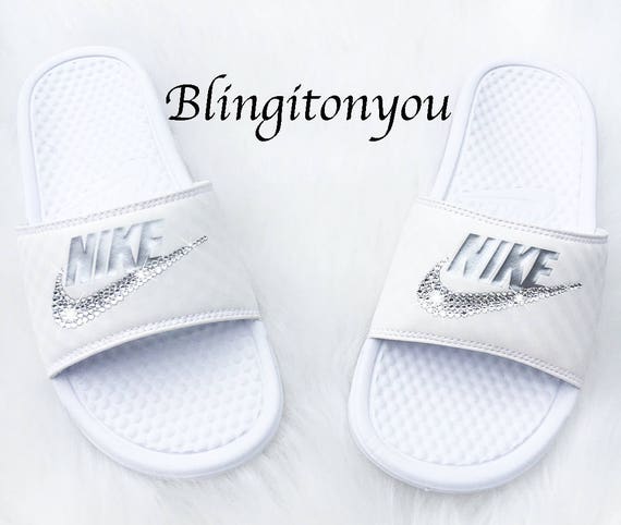 bling slip on sandals