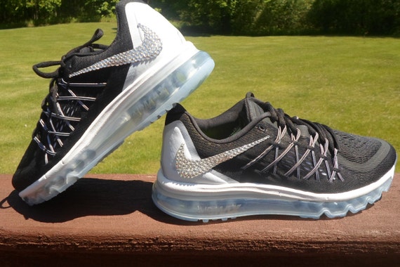 Weekend sale size 9.5 Last pair SALE Women's Nike Air Max | Etsy Blingitonyou Black Wolf Grey Dark Grey SALE Bling Nike Air