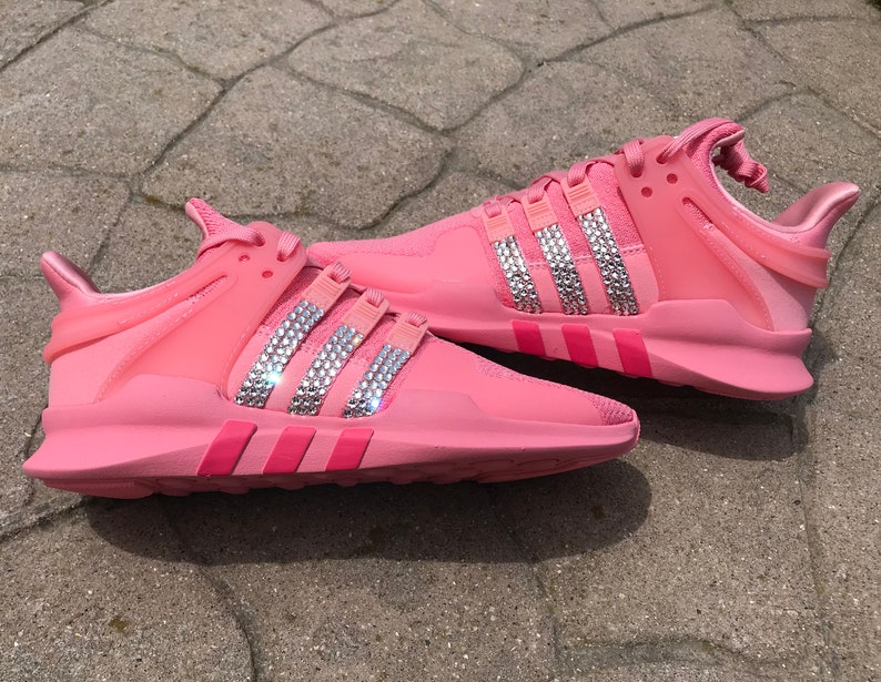Sale limited availability! New Bling Adidas Originals with Swarovski Crystals * Women's Originals EQT Racing ADV Runners Casual Shoes * Pink Sale limited availability! New Bling Adidas Originals with Swarovski Crystals * Women's Originals EQT Racing ADV Runners Casual Shoes * Pink