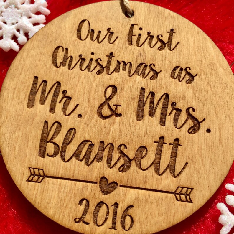 Download Our First Christmas as Mr. and Mrs. Ornament Just Married ...