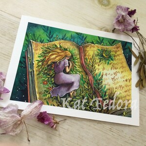 Into Stories,  Print, 5x7 inches