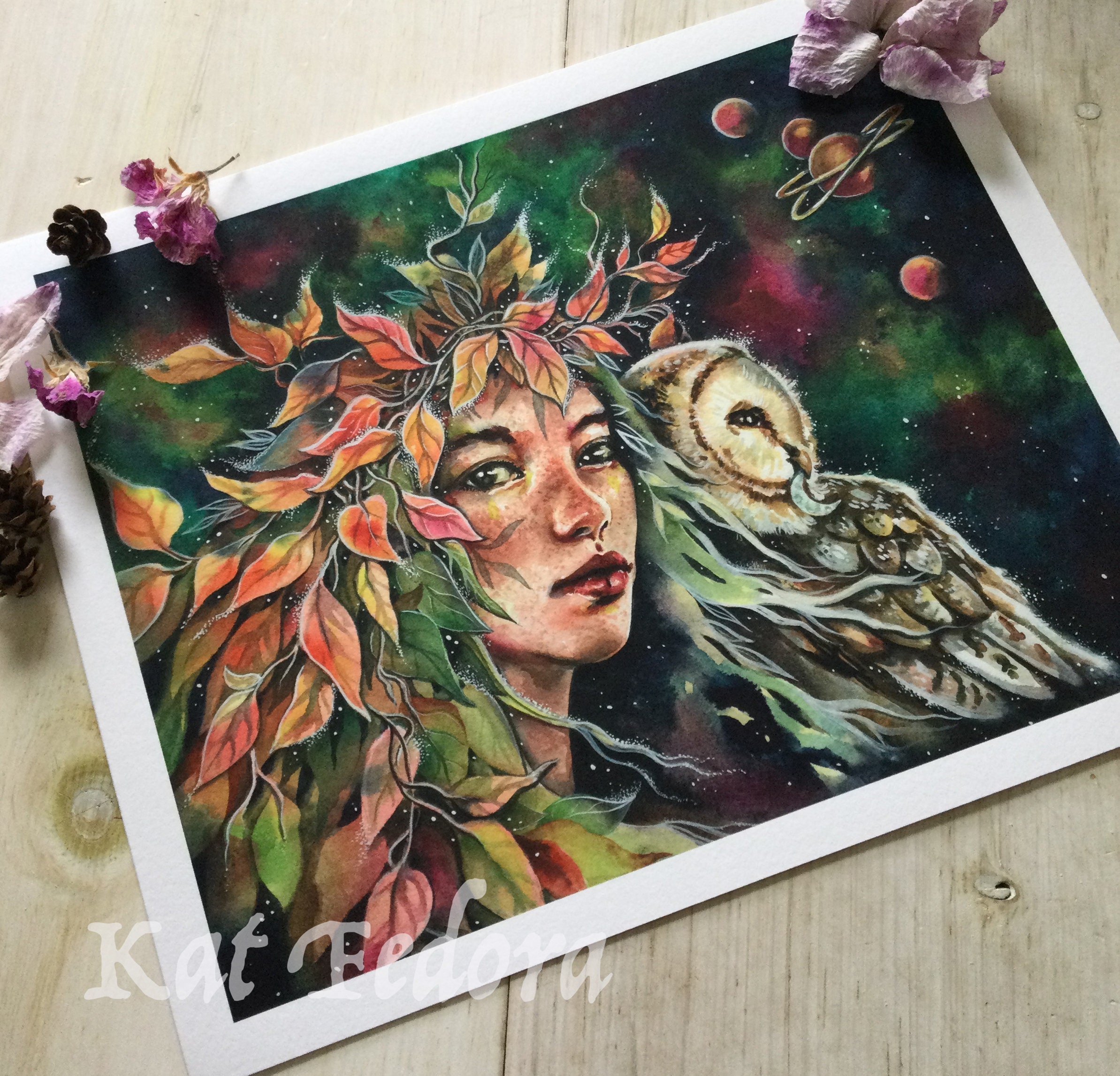 The Owl Prophetess, Print, 10x8 inches