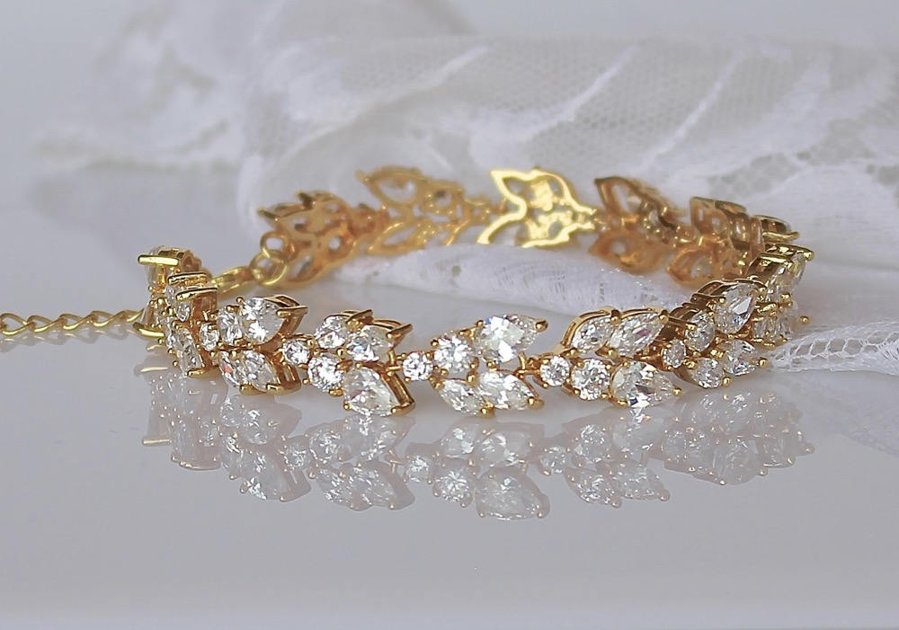 Gold bridesmaid best sale bracelet