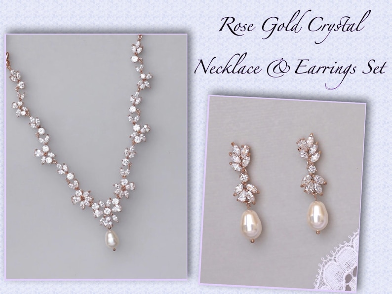 Stellar Rose Rose Gold Diamante Set 70201