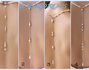 Necklace Back Drop, Backdrops, Back Necklace, White Gold, Gold, Rose Gold Back Drop