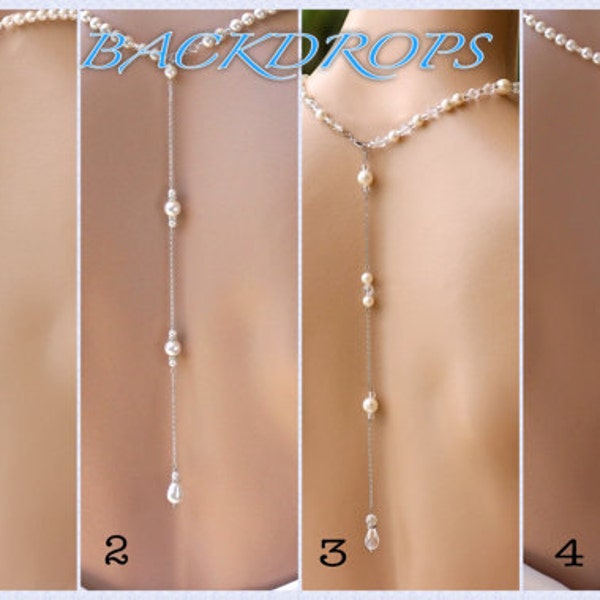 Necklace Back Drop, Backdrops, Back Necklace, White Gold, Gold, Rose Gold Back Drop