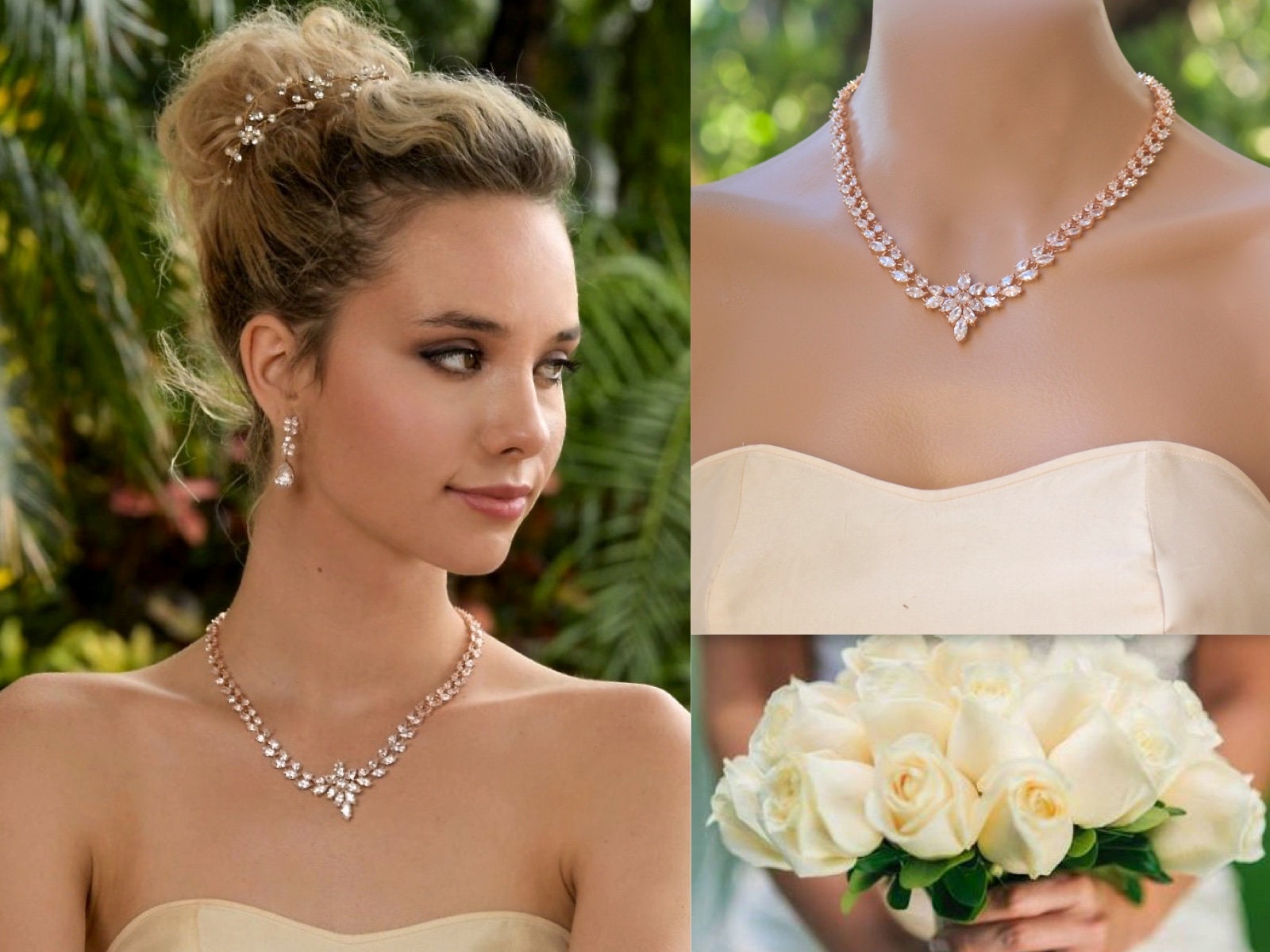 Necklace For Strapless Wedding Dress 2024 | thimbleberries.com