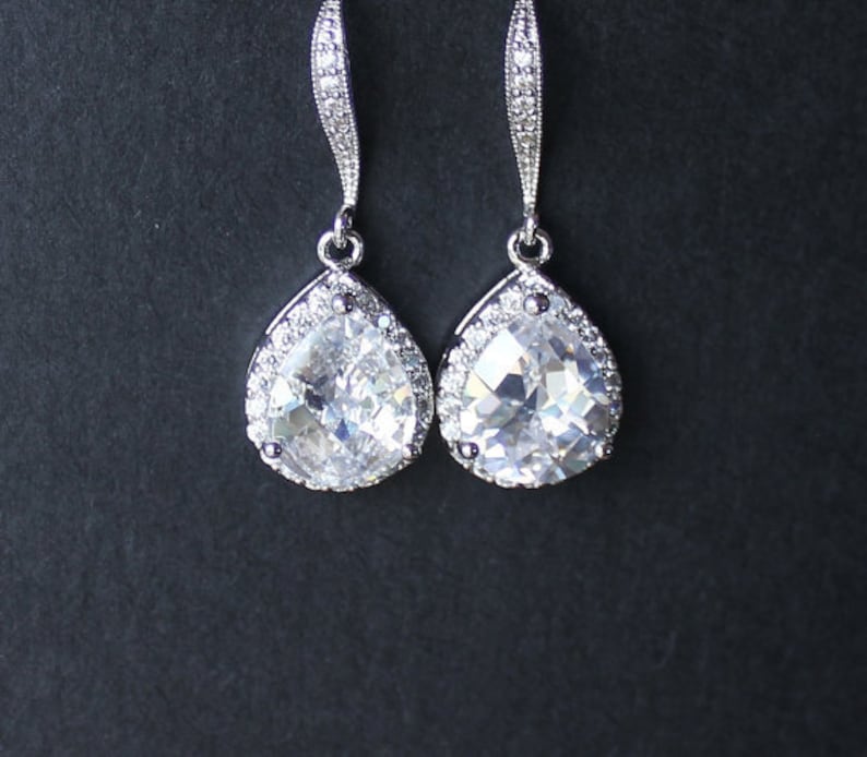 Unique Birthday Gifts For Her Teardrop Crystal Necklace Set