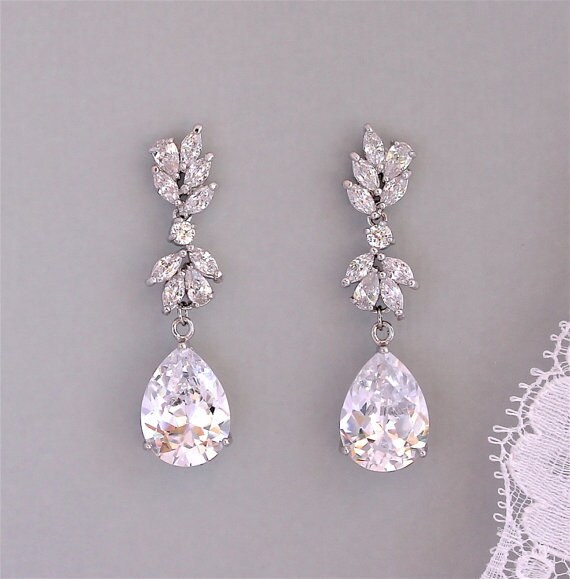 Crystal Chandelier Bridal Earrings Drop Image 0