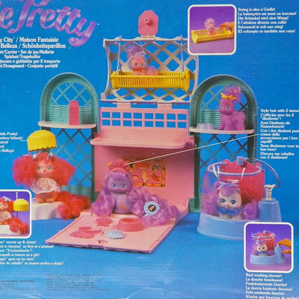 Sealed New Little Pretty Kitty Beauty City Carrier - NIB Never Opened 1990 Mattel - Overseas Foreign Edition - VHTF RARE - Vintage 80s Toys