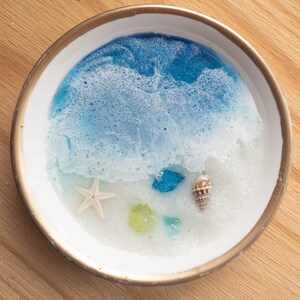 Ocean Waves Ring Dish