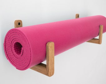 Yoga Mat Rack / 1, 2, 3, 4, 5, 6, 10, 20 Mat Racks / Yoga Mat Holder /  Custom Yoga Mat Rack / Mat Storage / Hang Yoga Mats / Wall Rack/foam 