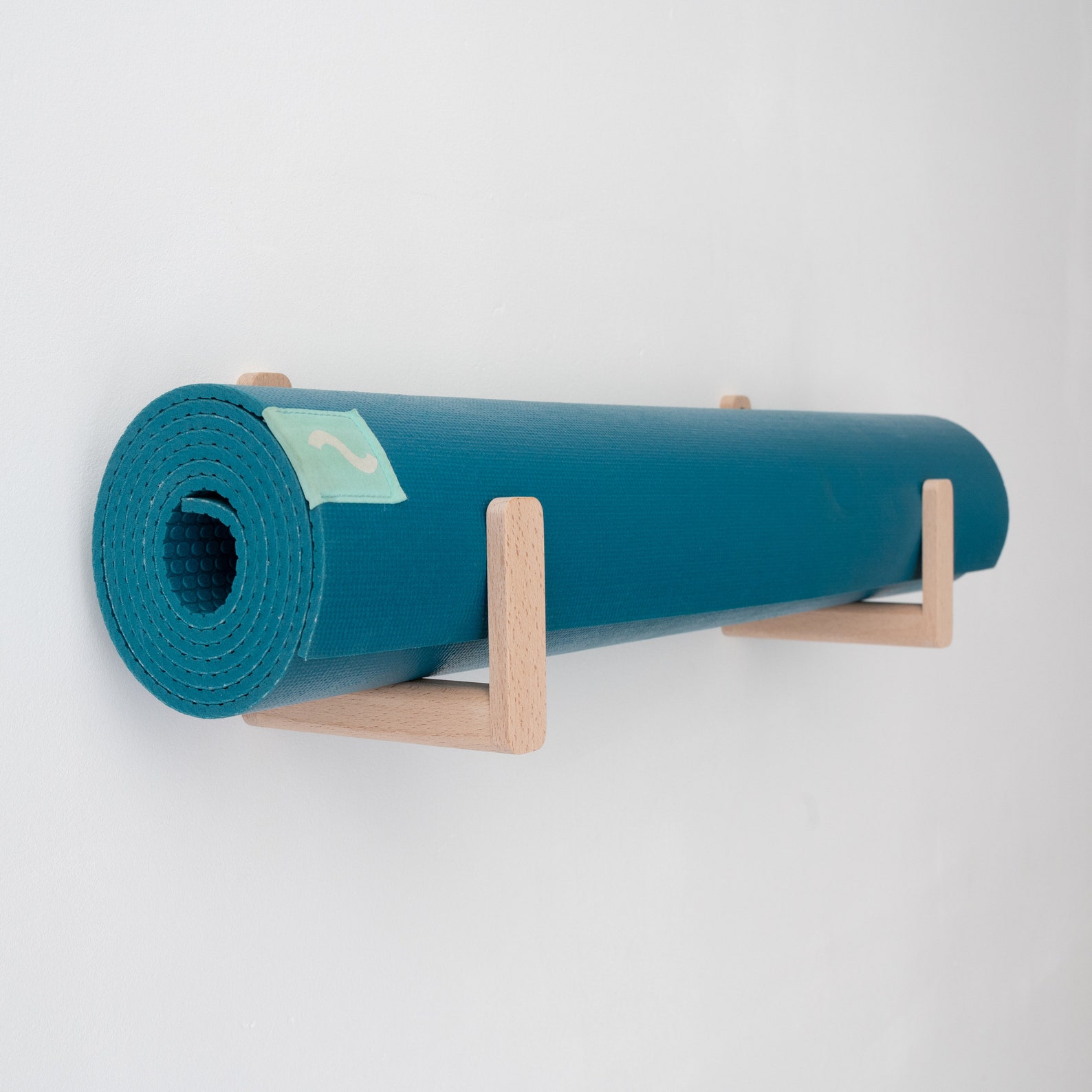 Wooden Yoga Mat Hooks Set Beech Wooden Yoga Mat Holder Etsy