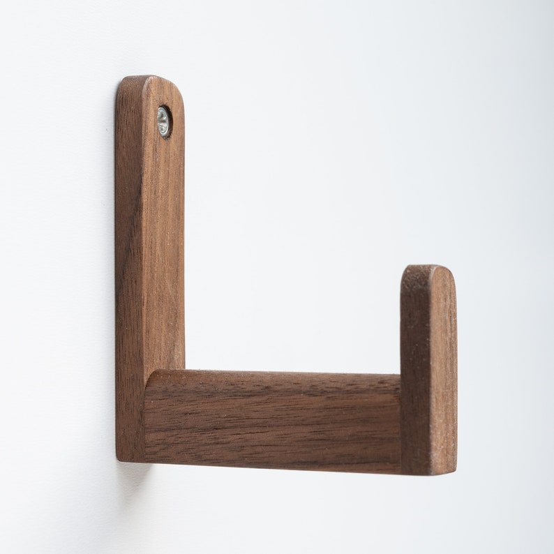 Extra Long Walnut Wall Hooks Wooden Wall Hook Large Large Etsy