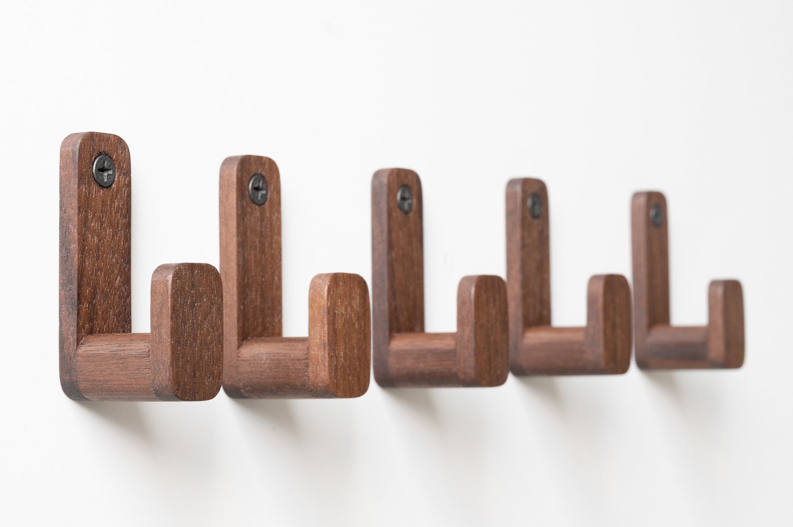 Rounded Walnut Wall Hook Wooden Wall Hook Simple Wall Hook Etsy