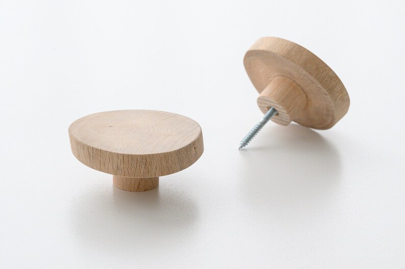 Wooden drawer knobs / wall hooks / coat hangers Etsy