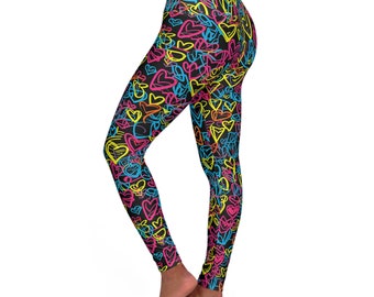 Graffiti Love – Yoga-Leggings mit hoher Taille – weich, dehnbar und vielseitig, vom Yoga bis zum Streetstyle – tolle Geschenkidee für eine Freundin