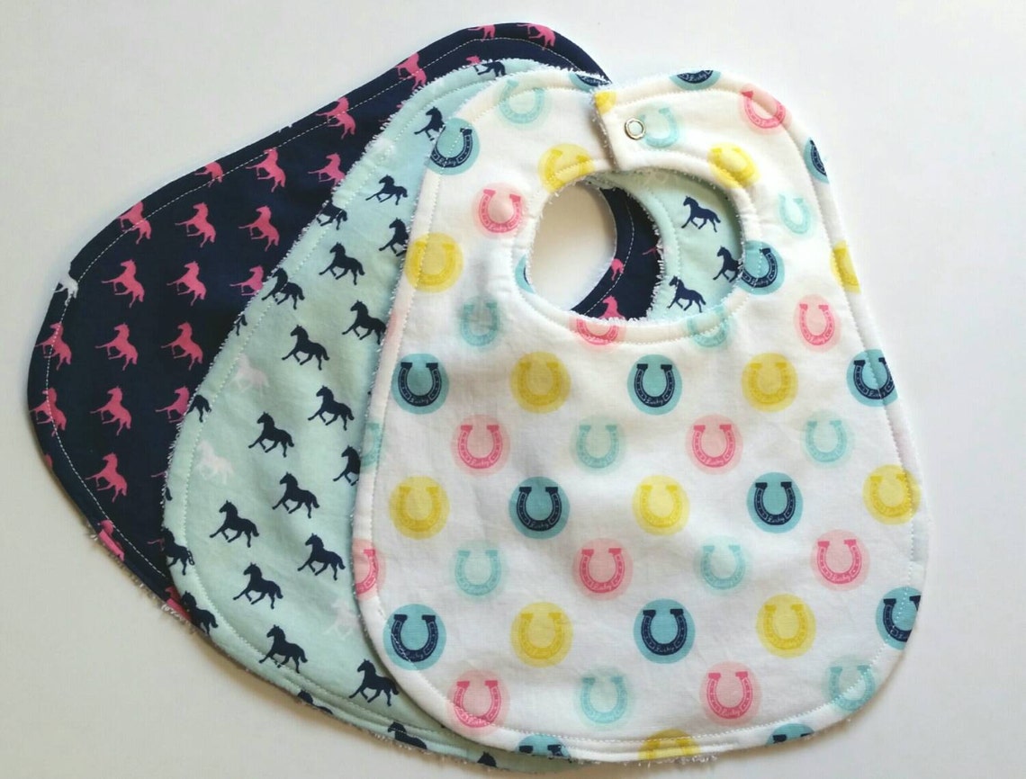 Derby Baby Bibs Set de 3 Babes de Bebé Chica Bebé Bibs Etsy